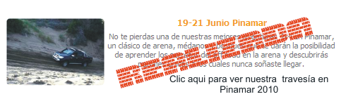 Traves&iacute;a 4x4 en Pinamar - D&iacute;a del padre 2010